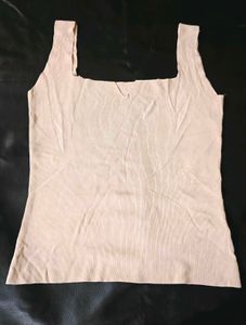 Ribbed Square Neck Tank Top