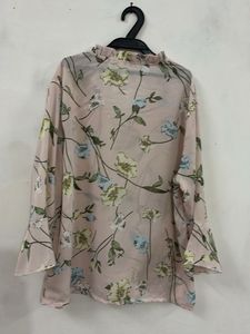Chic Floral Bell Sleeve Blouse