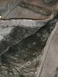 Black Faux Fur Lined Jacket