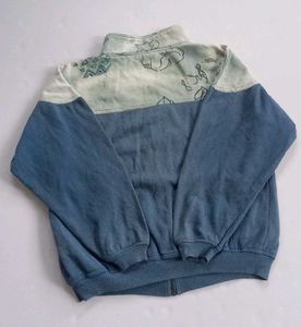 Adidas denim blue &amp; whitetrack jacket