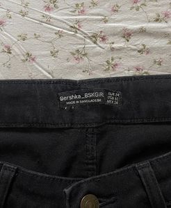 Black High-Waisted Denim Shorts