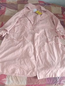 Chic Pink Lightweight Trench Coat