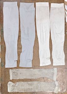 White UV Protection Sleeves &amp; Fishnet Arm Warmers