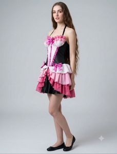 Chic Corset Dress with Ruffles
