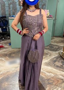 Elegant Embroidered Lehenga with corset Choli