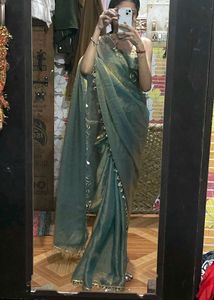Stylish Shimmery Saree