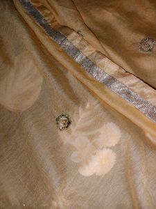 Beautiful Chanderi Full Kurti Work With Set