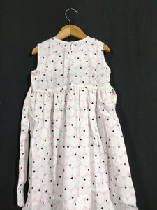 Pink Heart Dress ( Girls) | Chest 26| Length 26