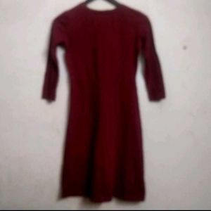 Stretchable Maroon Dress