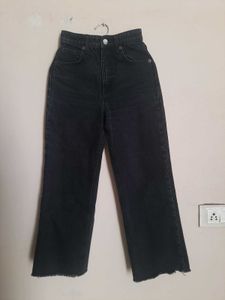ZARA Black Flared Denim