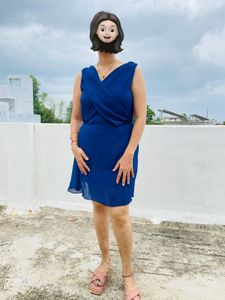 blue short dress