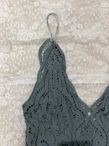Crocheted Lace Crop Top