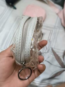 Cute Daisy Print Cosmetic Pouch