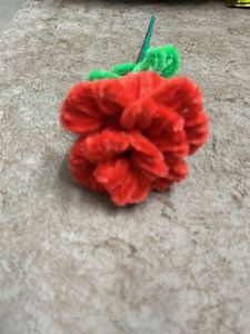 Handmade Red Rose Flower Decor
