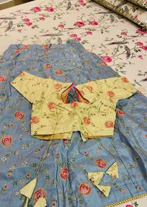 Zardozi Handwork Lehenga Choli with Goti Patti