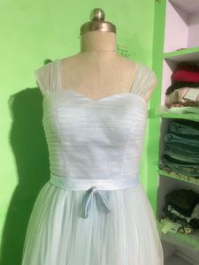 Beautiful Light Blue Tulle Gown