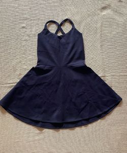Navy Blue Fit and Flare Dress
