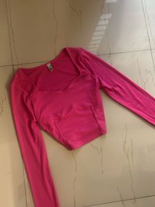 Newme pink crop top