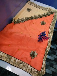 Beautiful Embroidered Saree....😍 Buy now and rece
