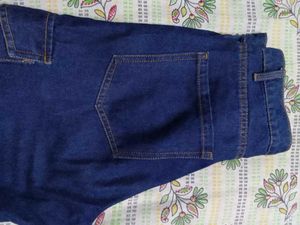 Dark Blue Denim wide leg jeans
