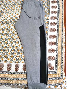 Men's Grey Joggers with Black Accents