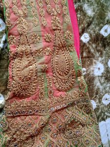 Lehnga saree fixed