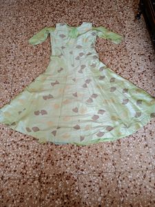 Beautiful Pastel Green Anarkali Dress