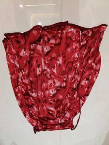 Red Tie-Dye Summer Dress