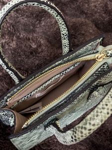 H&amp;M Snake Print Top-Handle Handbag