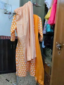 New Kurti With Pant And Dupatta