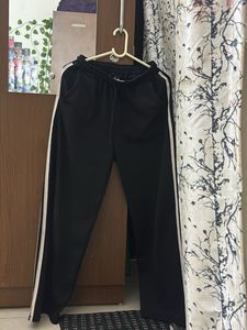 Black Wide Leg Athletic Pants