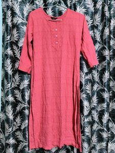 Pink heavy Work kurti