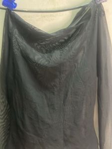 Sheer Black Long Sleeve Top