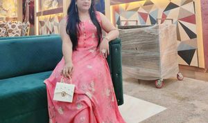 Beautiful Pink Floral Maxi Dress XXL size 42