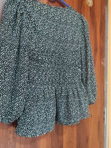 Chic Smocked Peplum Top