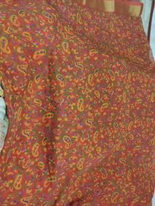 Red Paisley saree
