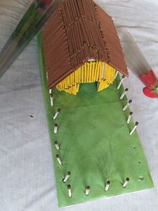 Matchstick Barn Diorama