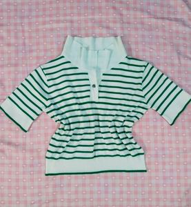 Striped crop top