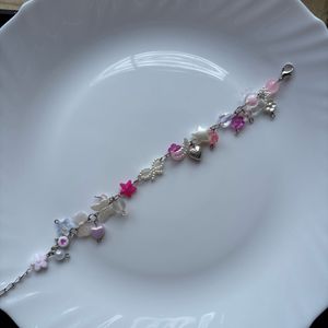 pink bow bracelet