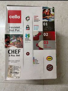 🆕Cello Insulated Hot Pot Set of 3