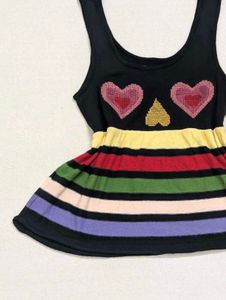 Vintage Y2K Kidcore Heart Top 🌈