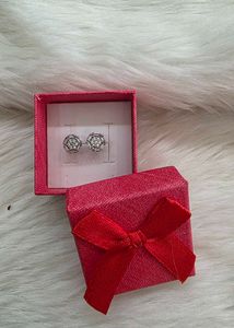 92.5 Elegant Stud Earrings in Gift Box