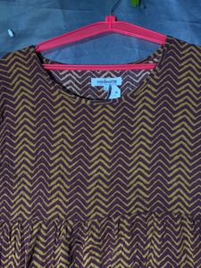 Boho Chevron Print Mini Dress