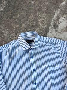 Classic Striped Button-Down Shirt