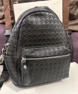 Chic Black Textured Backpack
