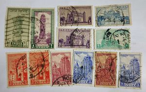1947-1949 REPUBLIC INDIA STAMPS