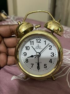 Golden Alarm Clock