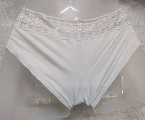 Comfortable White Briefs with Lace Trim 🖤