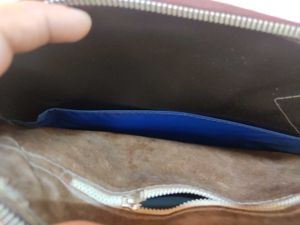 Tan Colour leather Bag For Money Or Documents
