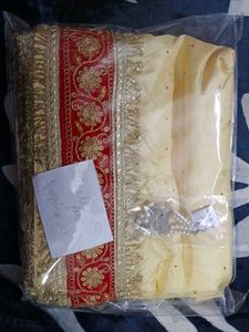 Viral saree with Red velvet lace&amp; freebie 🎁